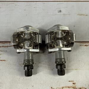 Vintage Shimano PD-M515 Clipless Pedals Mountain Bike SPD 9/16 in Silver MTB A6